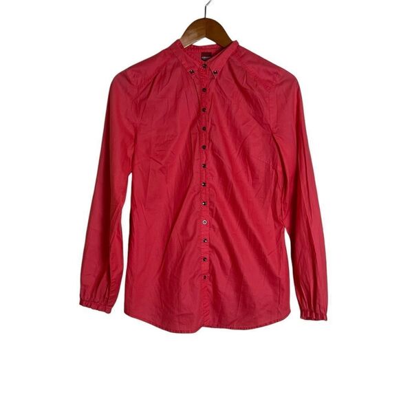 Olsen 100% cotton button down shirt. Size xs - Picture 1 of 5